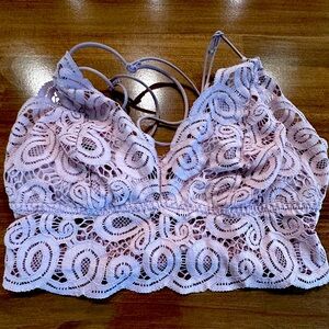 Victoria’s Secret PINK Lace Bralette in Dusty Pink